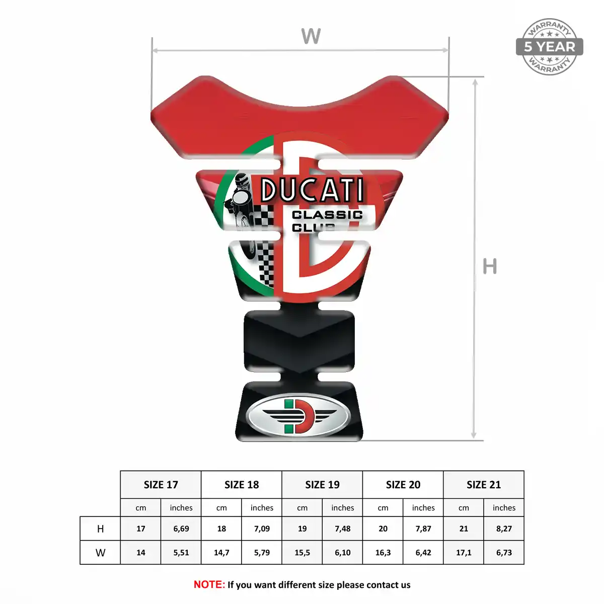 Ducati Tank Fuse Motorcycle Elite Finish