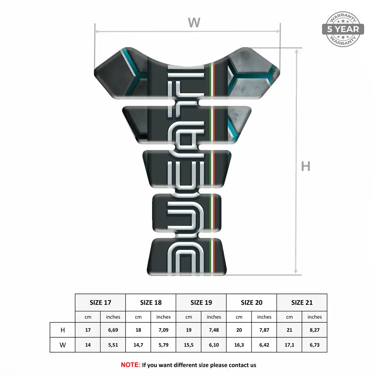 Ducati Tank Fuse Pad Motorbike Exclusive Series