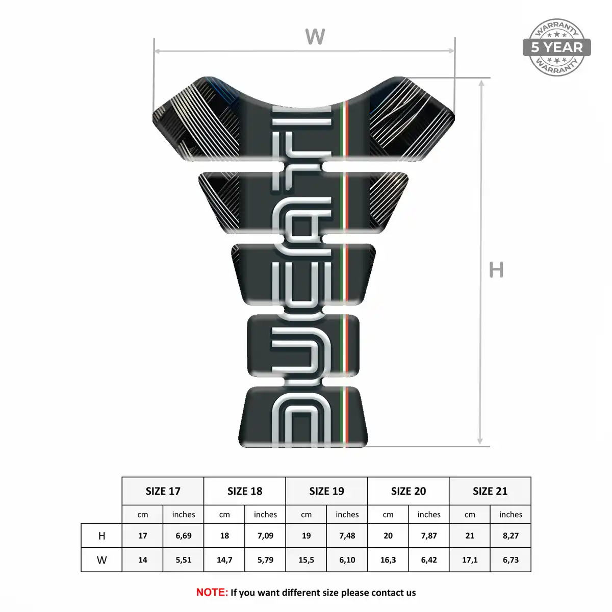 Ducati Tank Fuse Pad Motorcycle Signature Grade