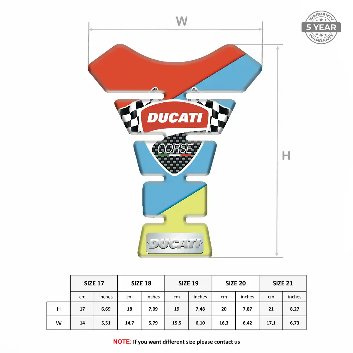 Ducati Tank Fuse Pad Motorcycle Superior Craft