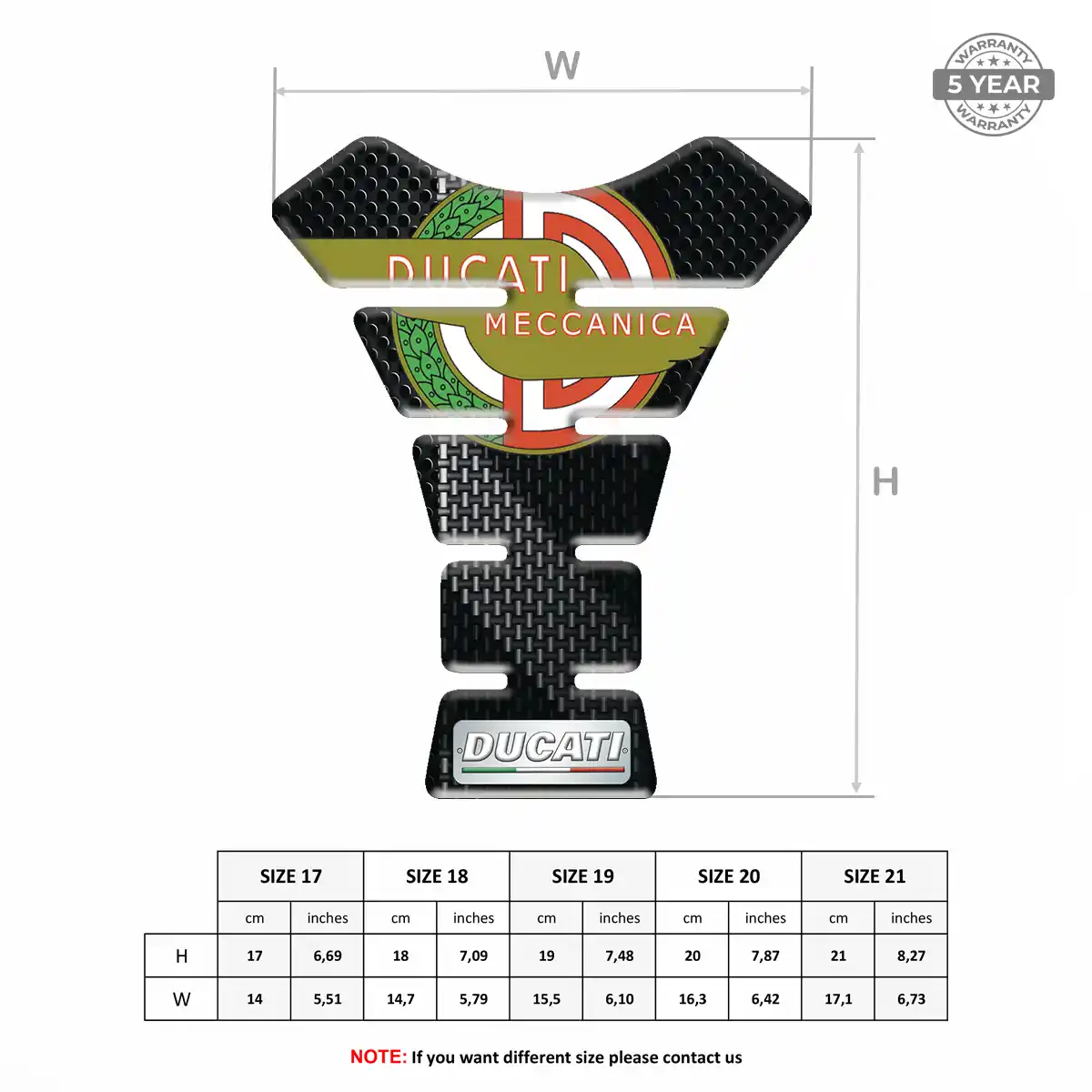 Ducati Tank Fuse Pad Noble Edition