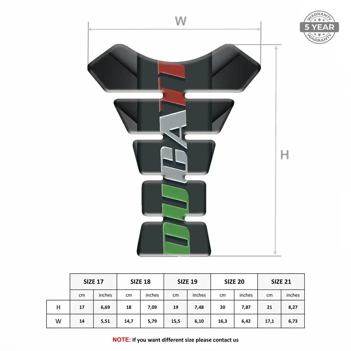 Ducati Tank Fuse Pads Motorbike Deluxe Edition
