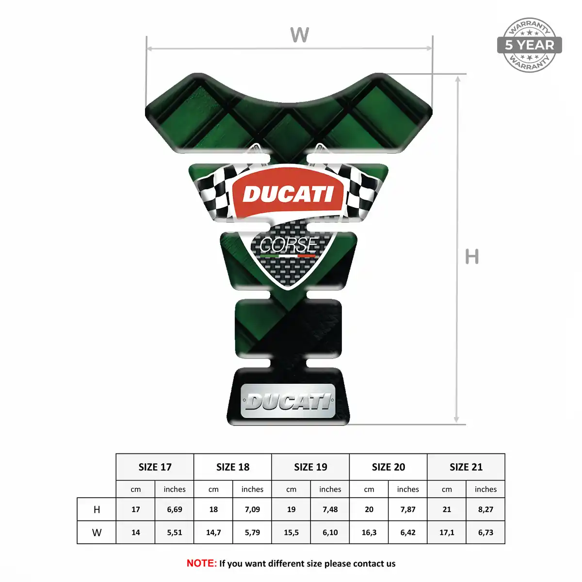 Ducati Tank Fuse Pads Motorbike Exclusive Series