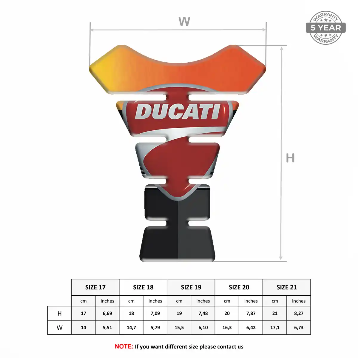 Ducati Tank Fuse Pads Motorbike Prestige Line