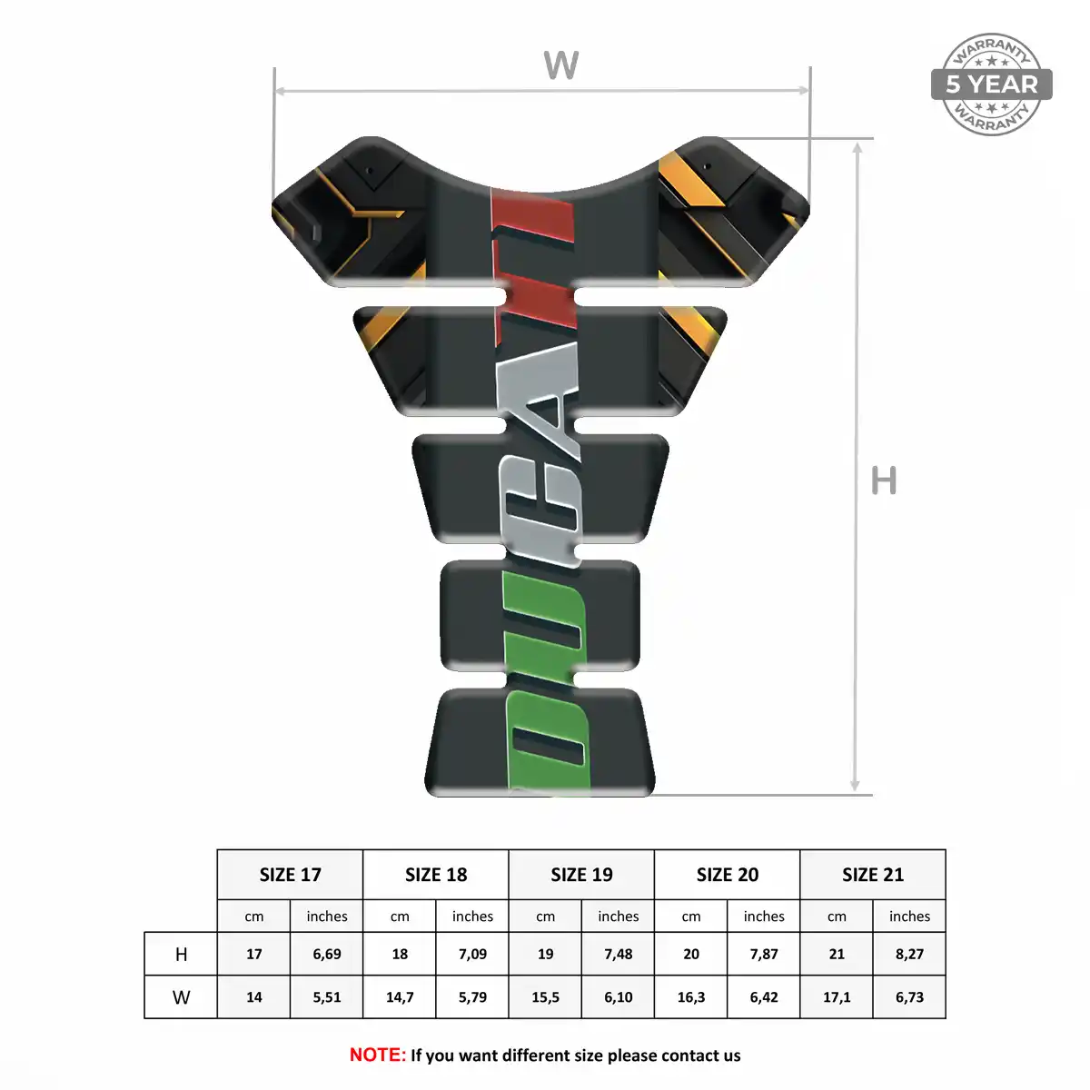 Ducati Tank Fuse Pads Motorbike Signature Grade