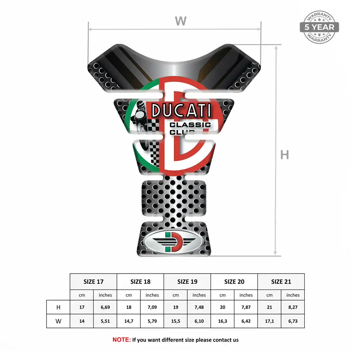 Ducati Tank Fuse Pads Motorcycle Elite Edition