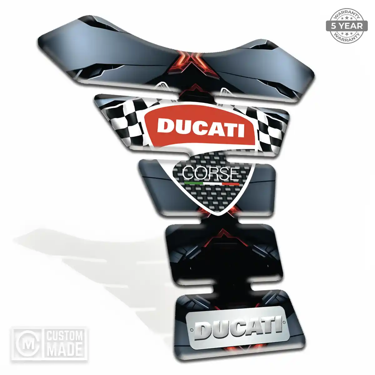 Ducati Tank Fuse Pads Motorcycle Elite Finish