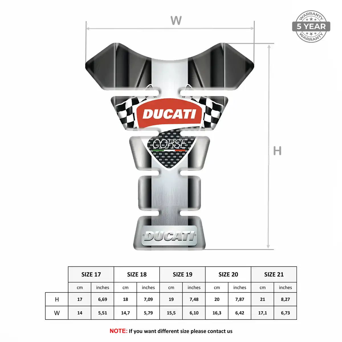 Ducati Tank Fuse Pads Motorcycle Exclusive Series