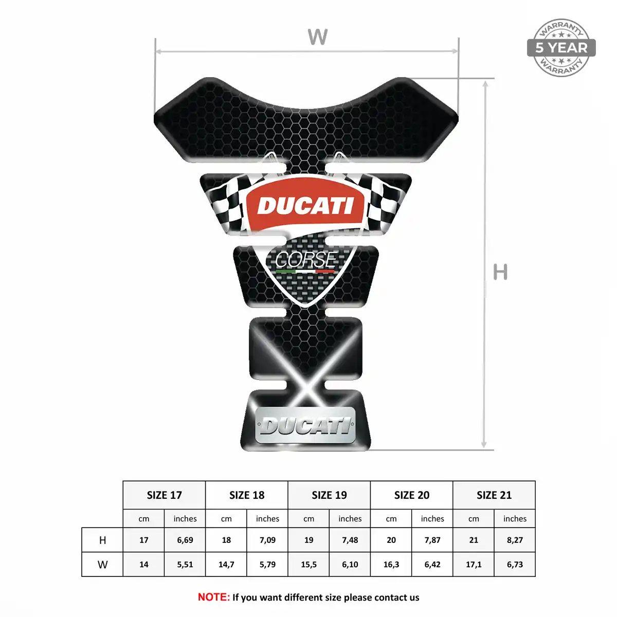 Ducati Tank Fuse Pads Motorcycle Noble Edition