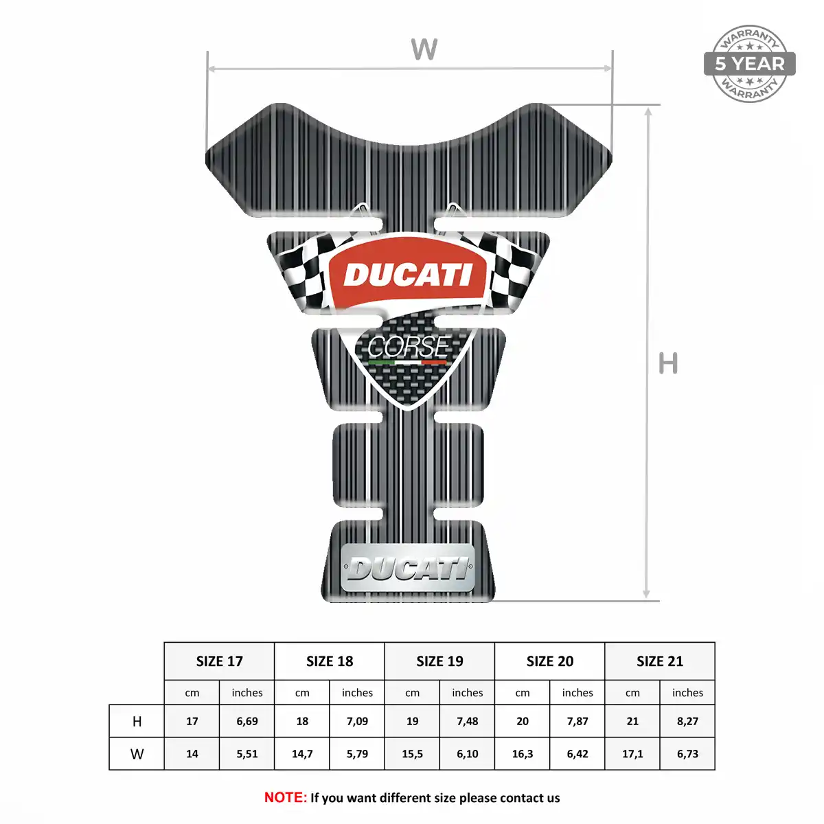 Ducati Tank Fuse Pads Motorcycle Signature Grade