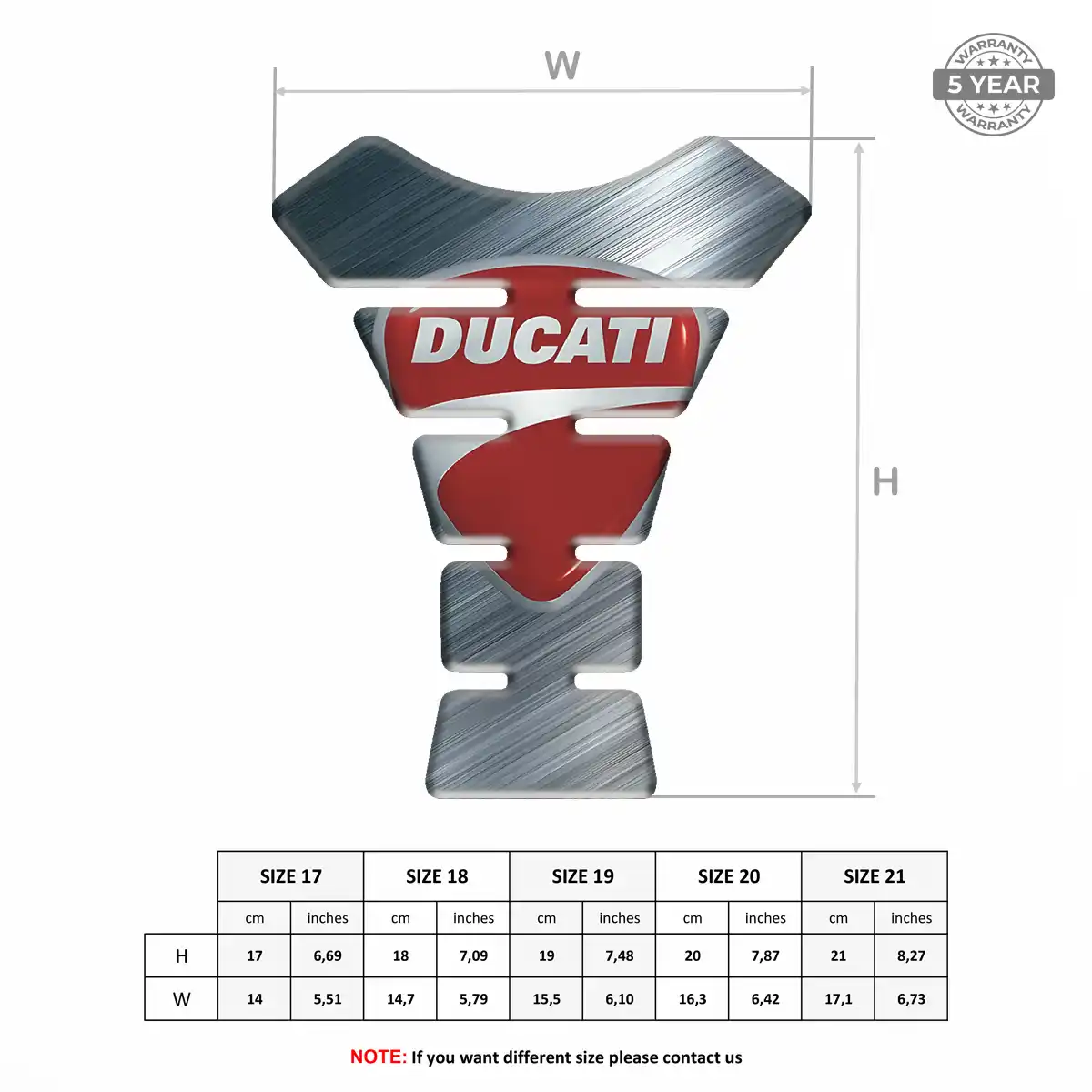 Ducati Tank Fuse Pads Sleek Style