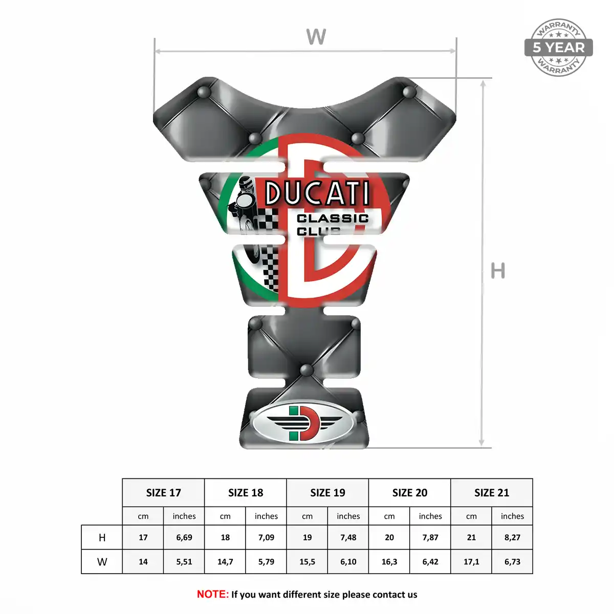 Ducati Tank Fuse Protector Motorbike Elite Edition
