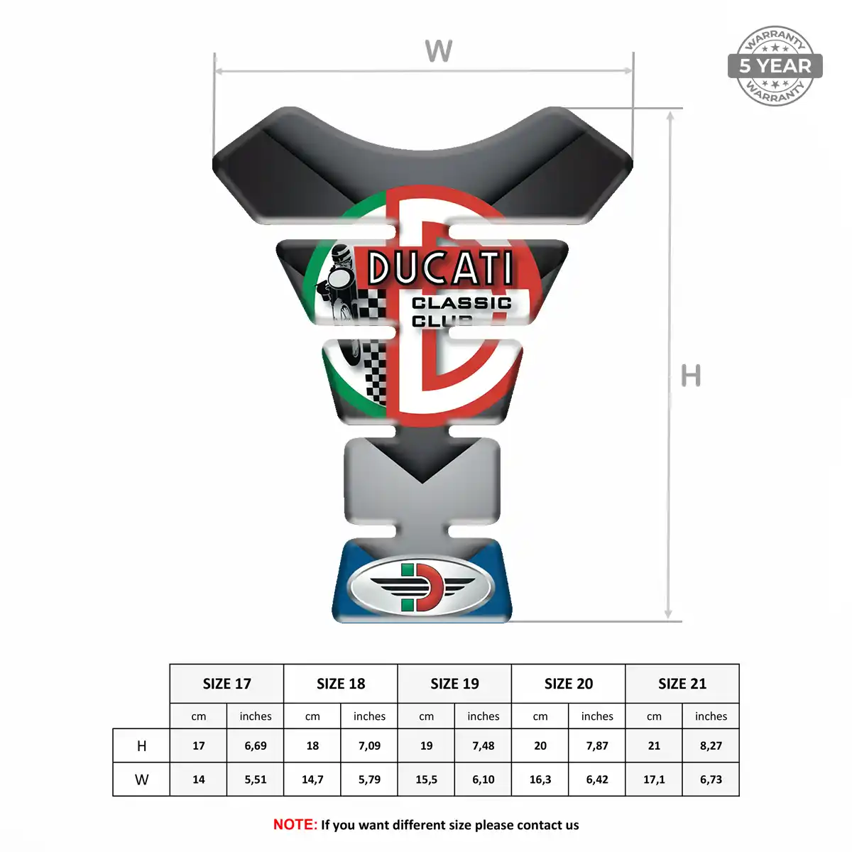 Ducati Tank Fuse Protector Motorbike Exclusive Series