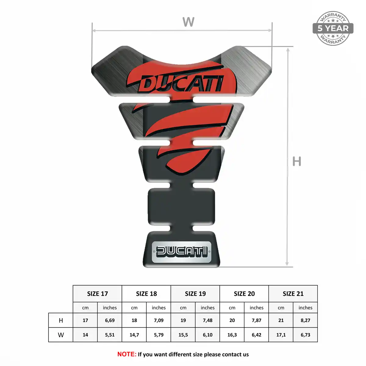 Ducati Tank Fuse Protector Motorbike Refined Design