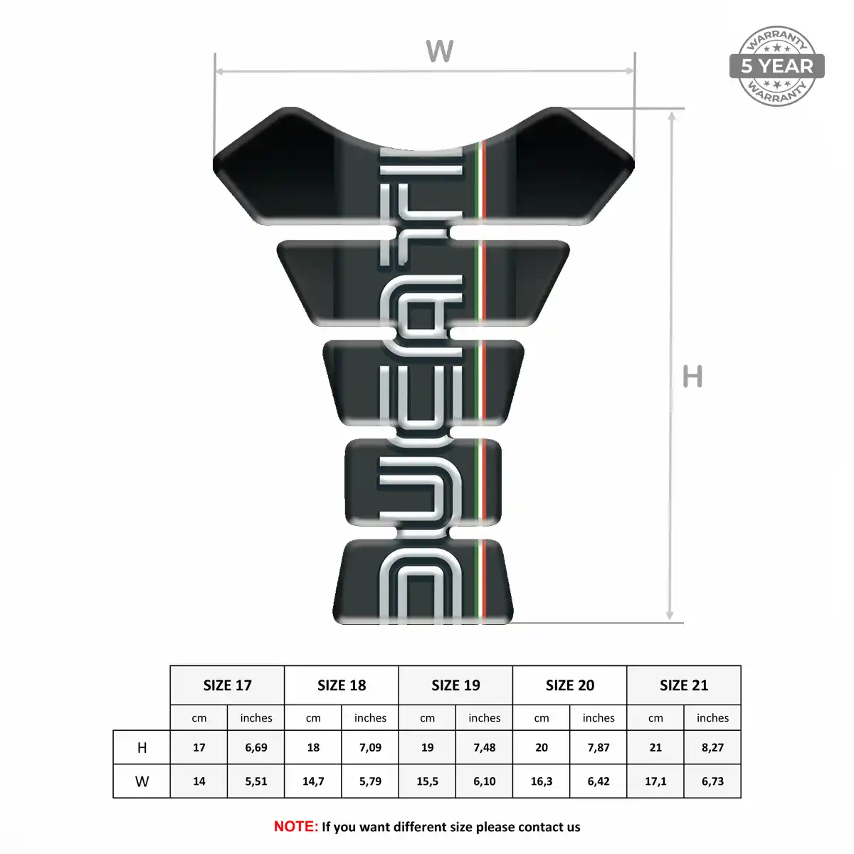 Ducati Tank Fuse Protector Motorbike Sleek Style