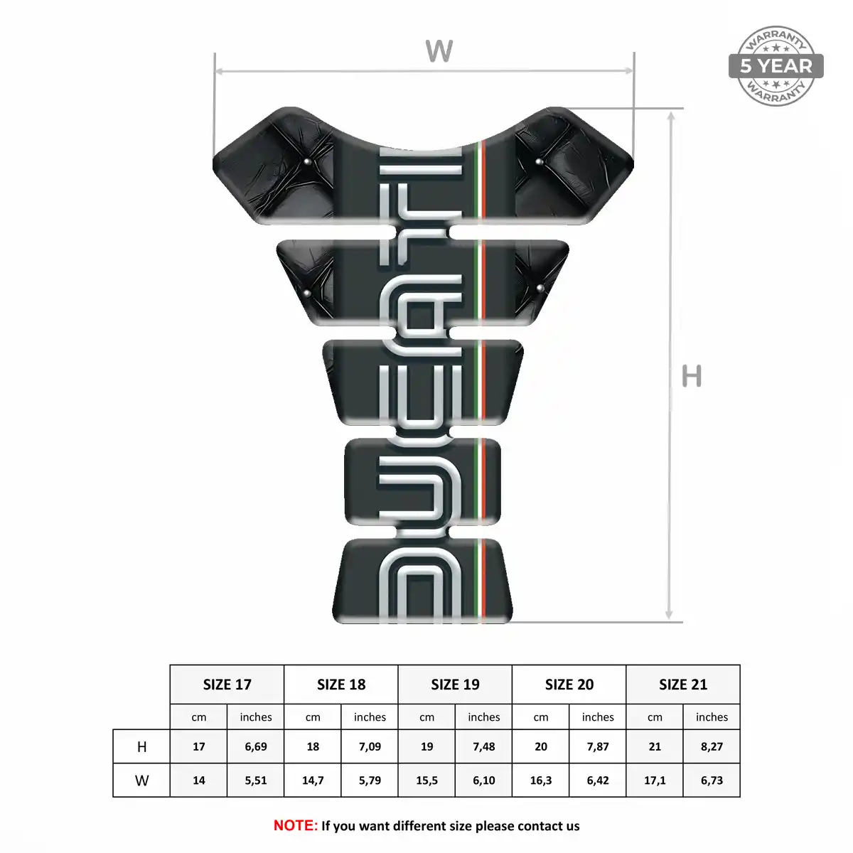 Ducati Tank Fuse Protector Motorcycle Exclusive Series