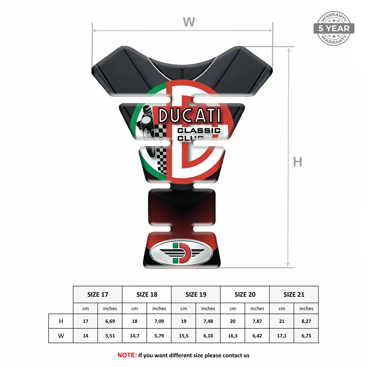Ducati Tank Fuse Protector Prestige Line