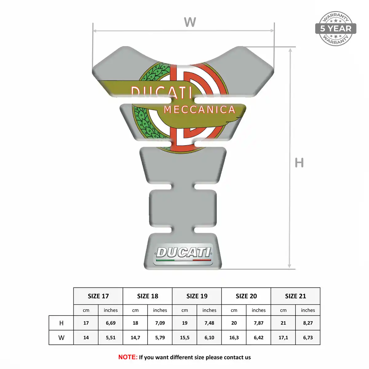 Ducati Tank Grip Pad Deluxe Edition