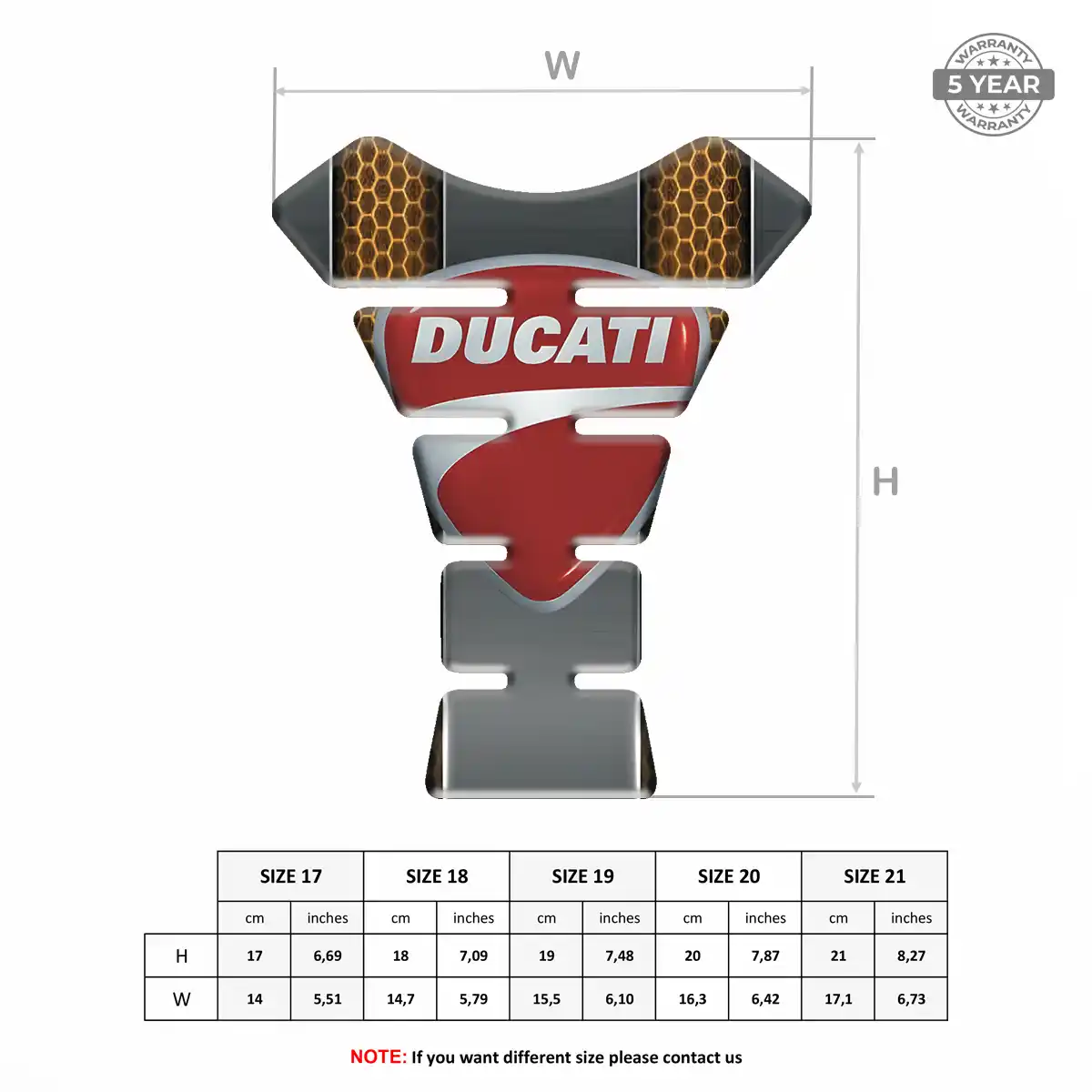 Ducati Tank Grip Pad Elite Edition