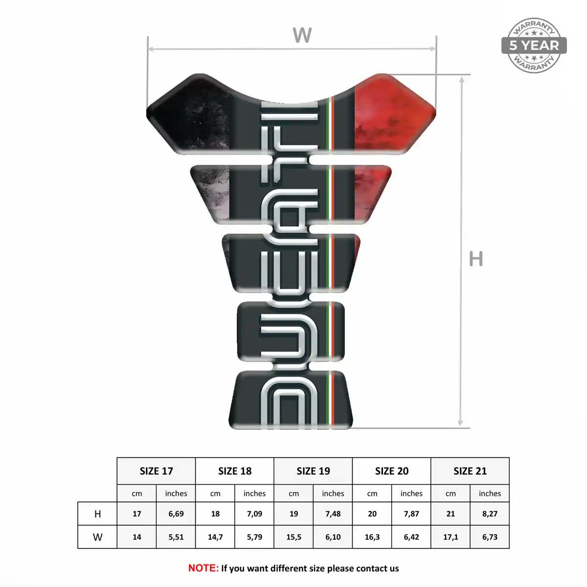 Ducati Tank Grip Pad Refined Design