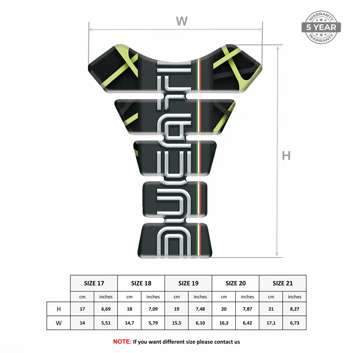 Ducati Tank Grip Pad Superior Craft