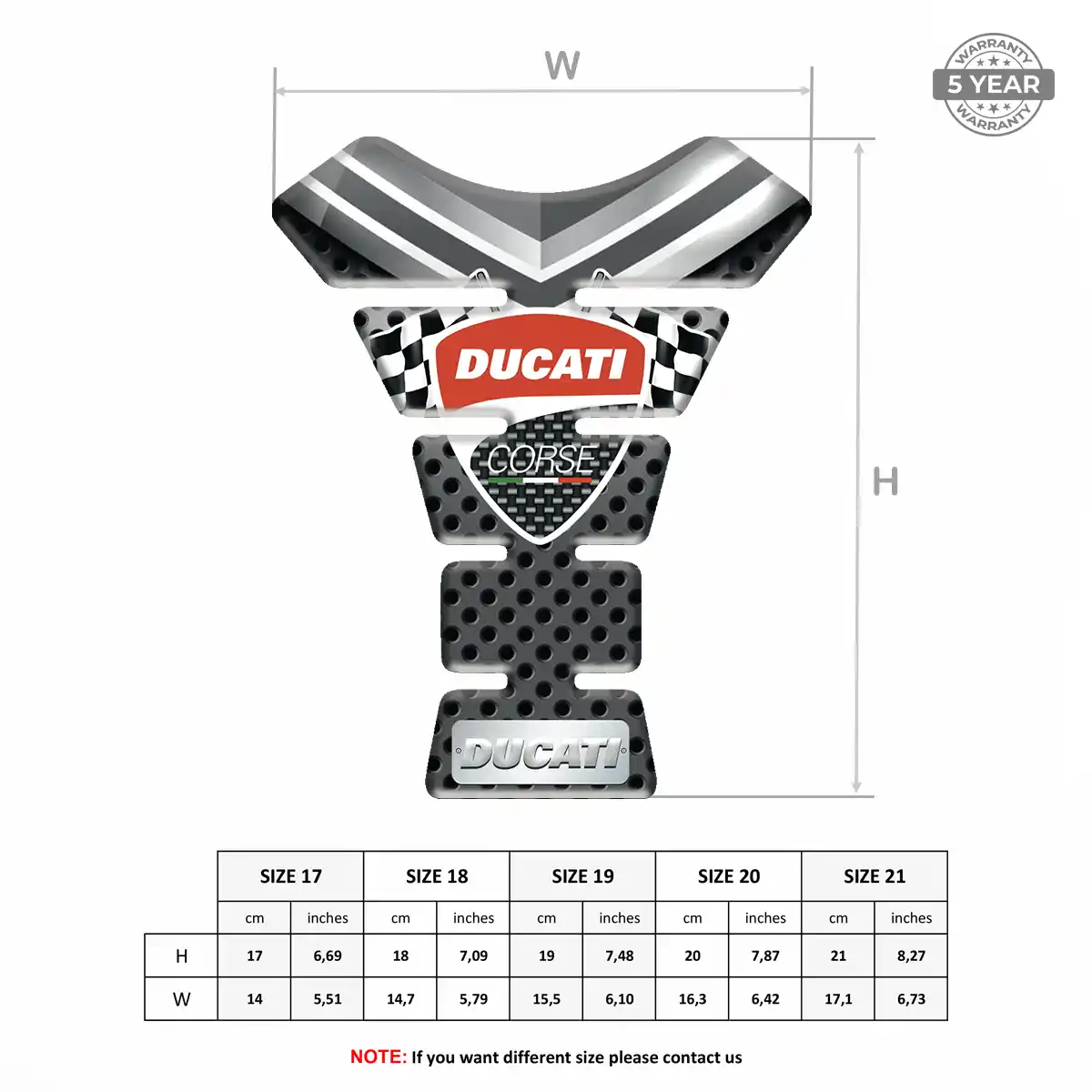 Ducati Tank Guard Fuse Motorcycle Exclusive Series