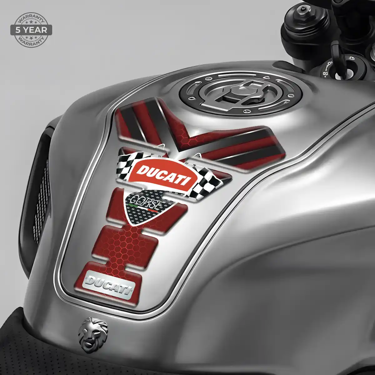 Ducati Tank Guard Fuse Motorcycle Sleek Style