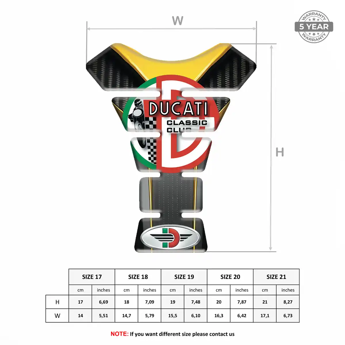 Ducati Tank Guard Motorbike Prime Quality