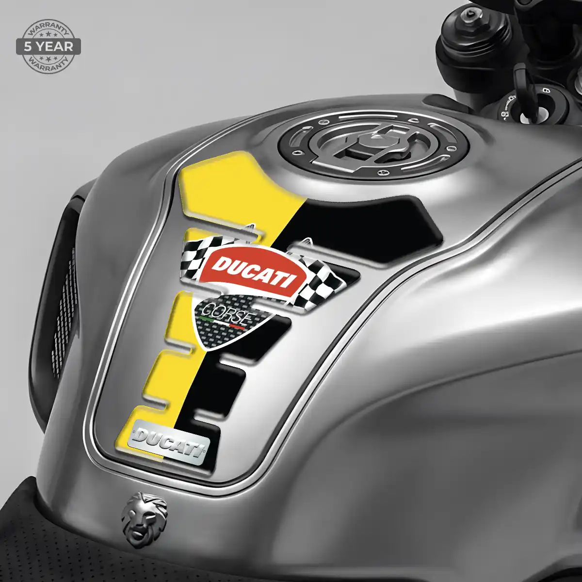 Ducati Tank Guard Motorbike Sleek Style