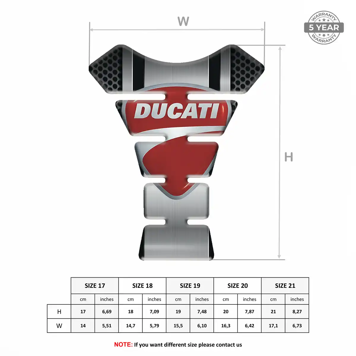 Ducati Tank Guard Motorcycle Elite Finish