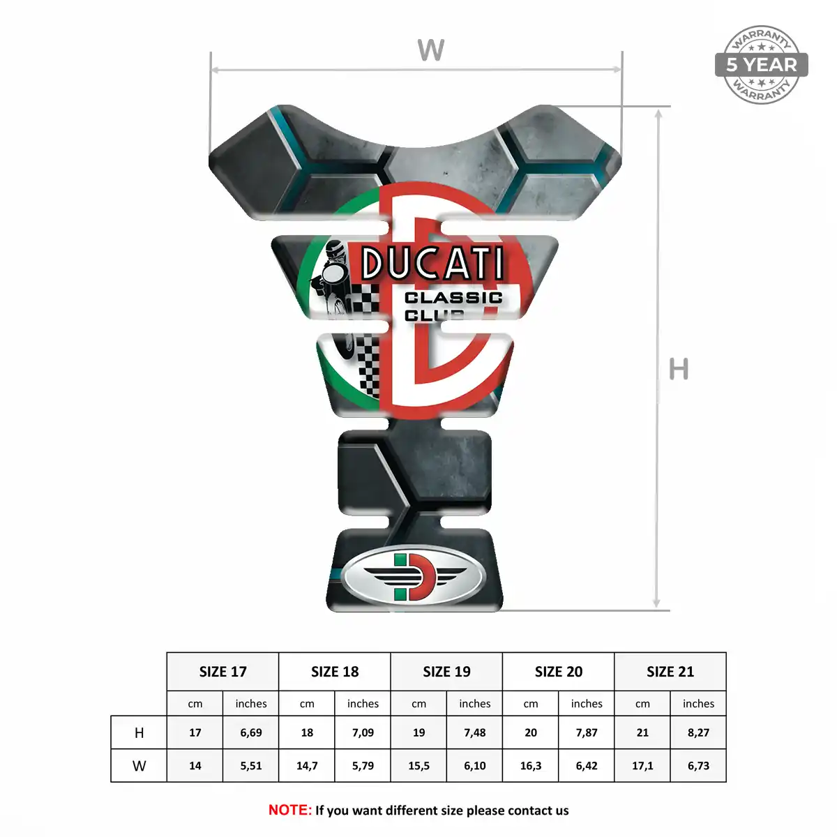 Ducati Tank Guard Motorcycle Prime Quality