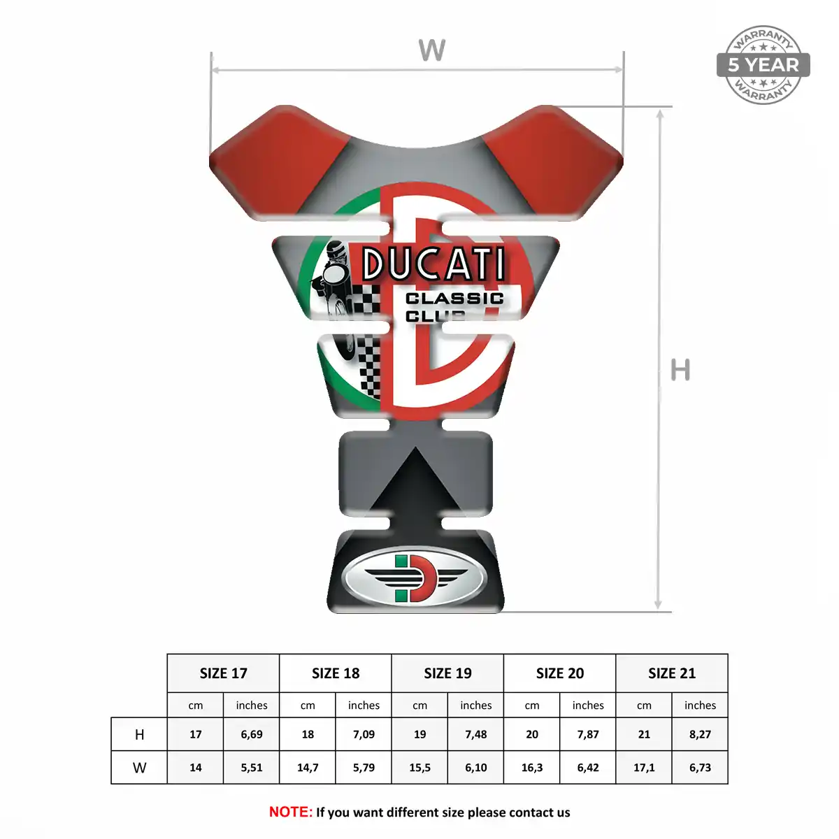 Ducati Tank Guard Motorcycle Refined Design