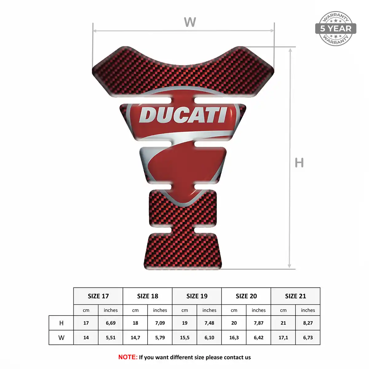 Ducati Tank Guard Pad Motorbike Elite Edition