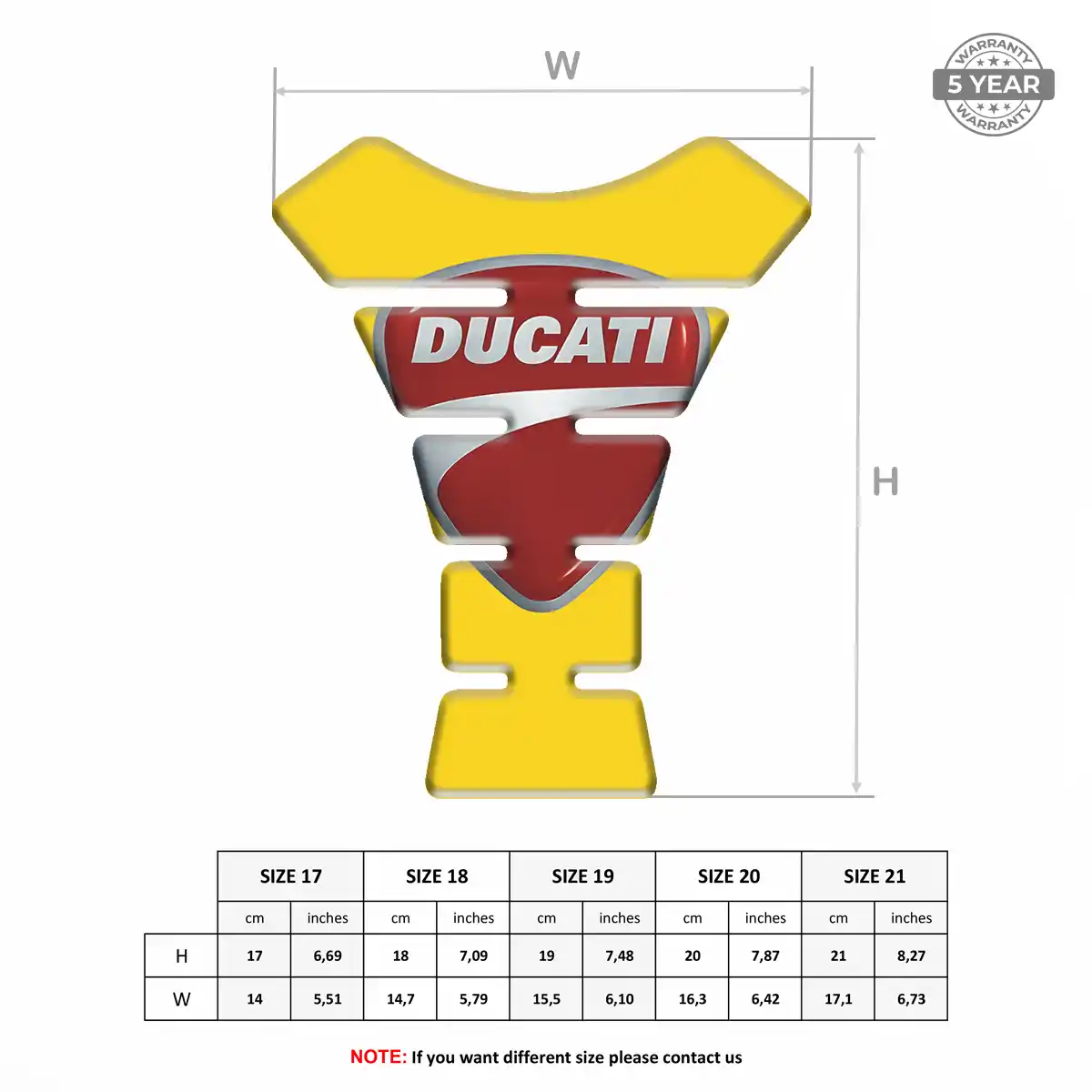 Ducati Tank Guard Pad Motorbike Prime Quality