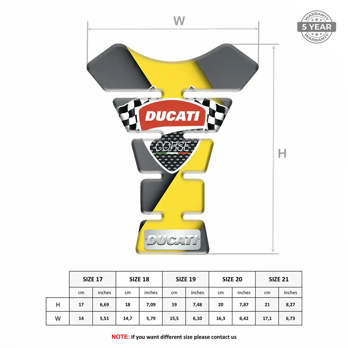 Ducati Tank Guard Pad Motorcycle Elite Edition