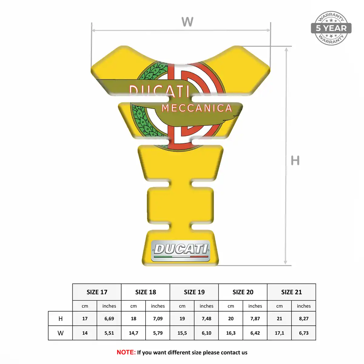 Ducati Tank Guard Pad Motorcycle Exclusive Series