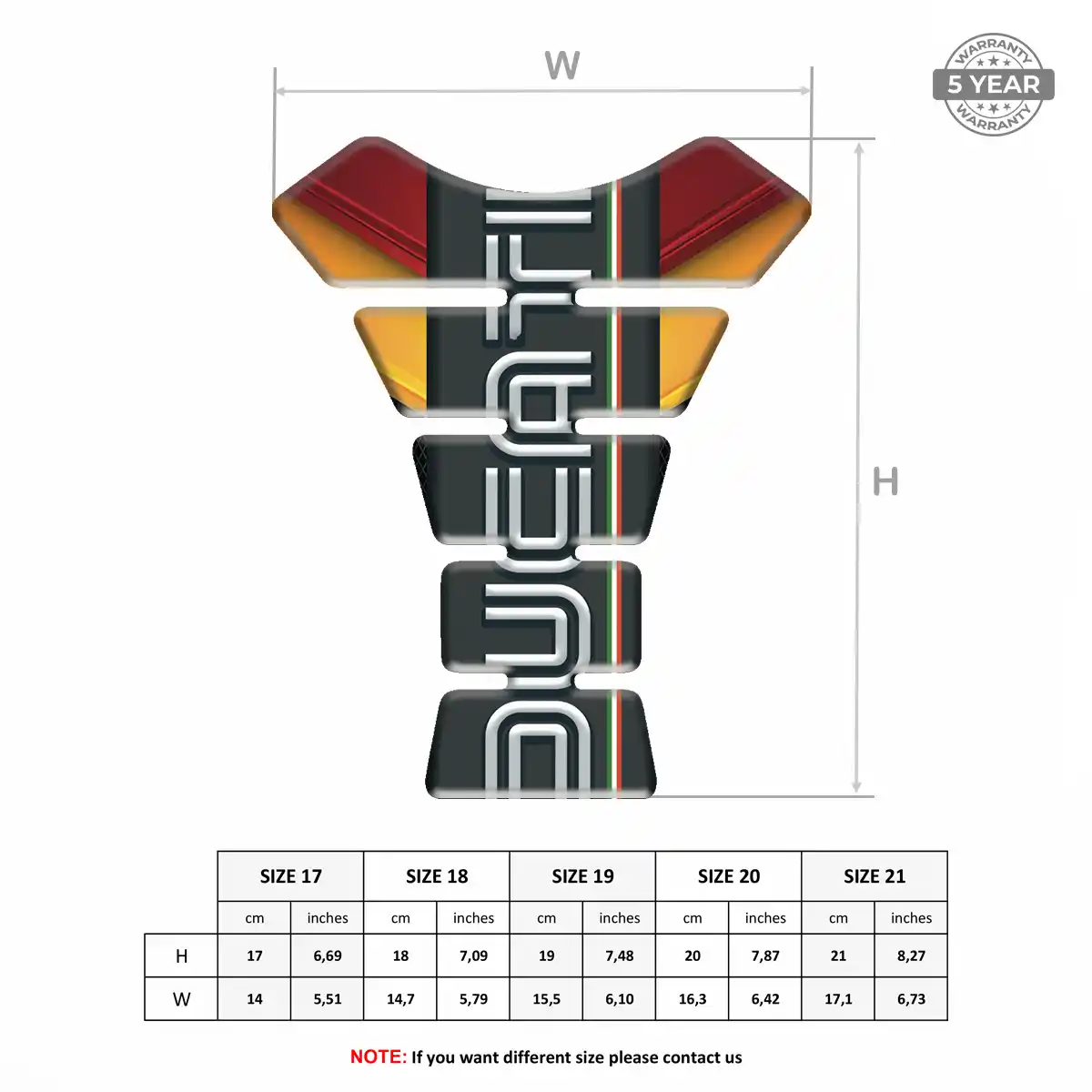 Ducati Tank Guard Pad Motorcycle Noble Edition