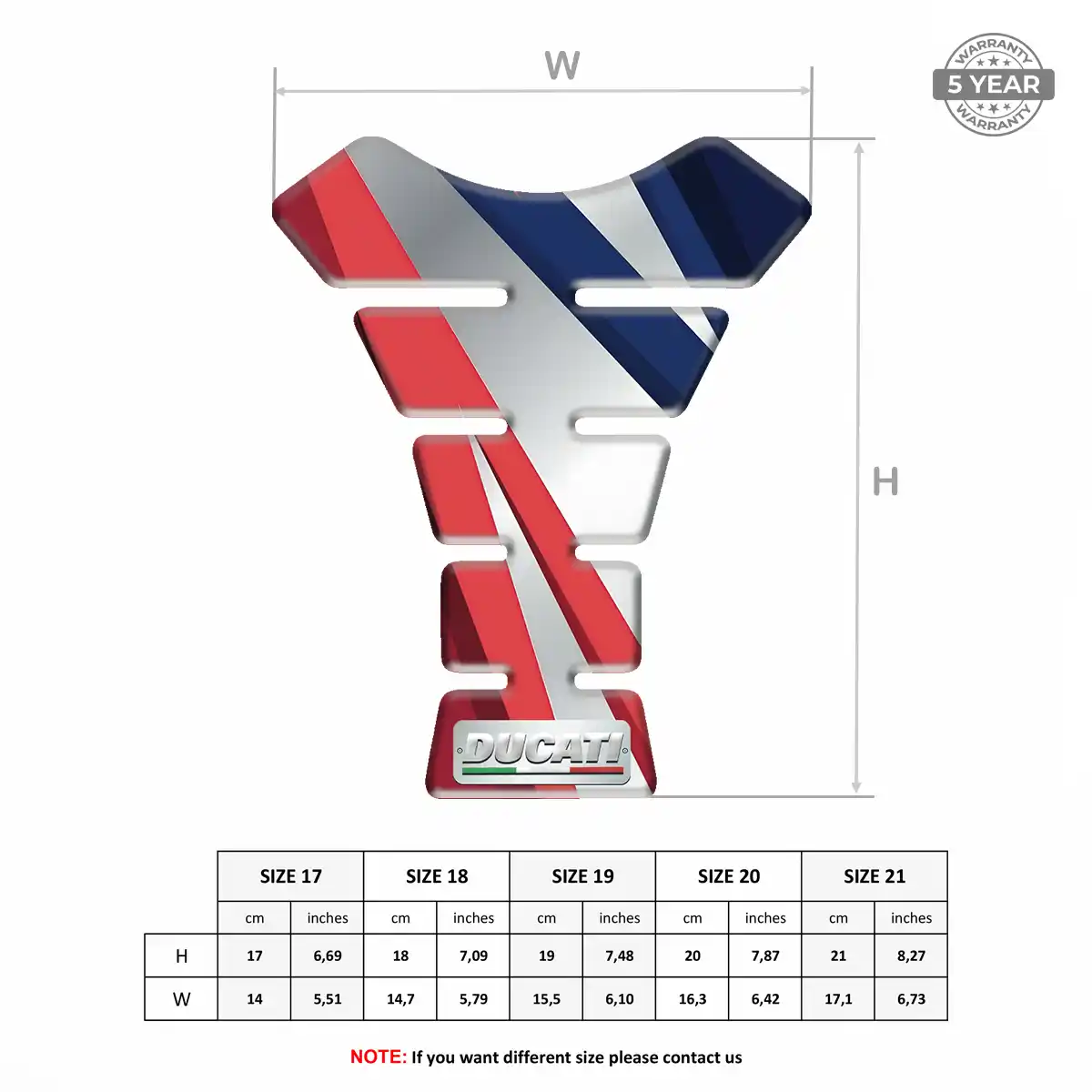 Ducati Tank Guard Pad Opulent Line