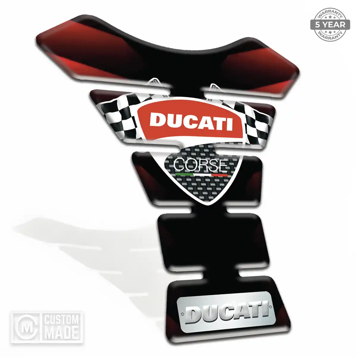 Ducati Tank Guard Pad Refined Design