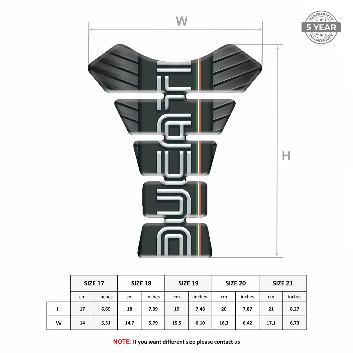 Ducati Tank Guard Pad Signature Grade