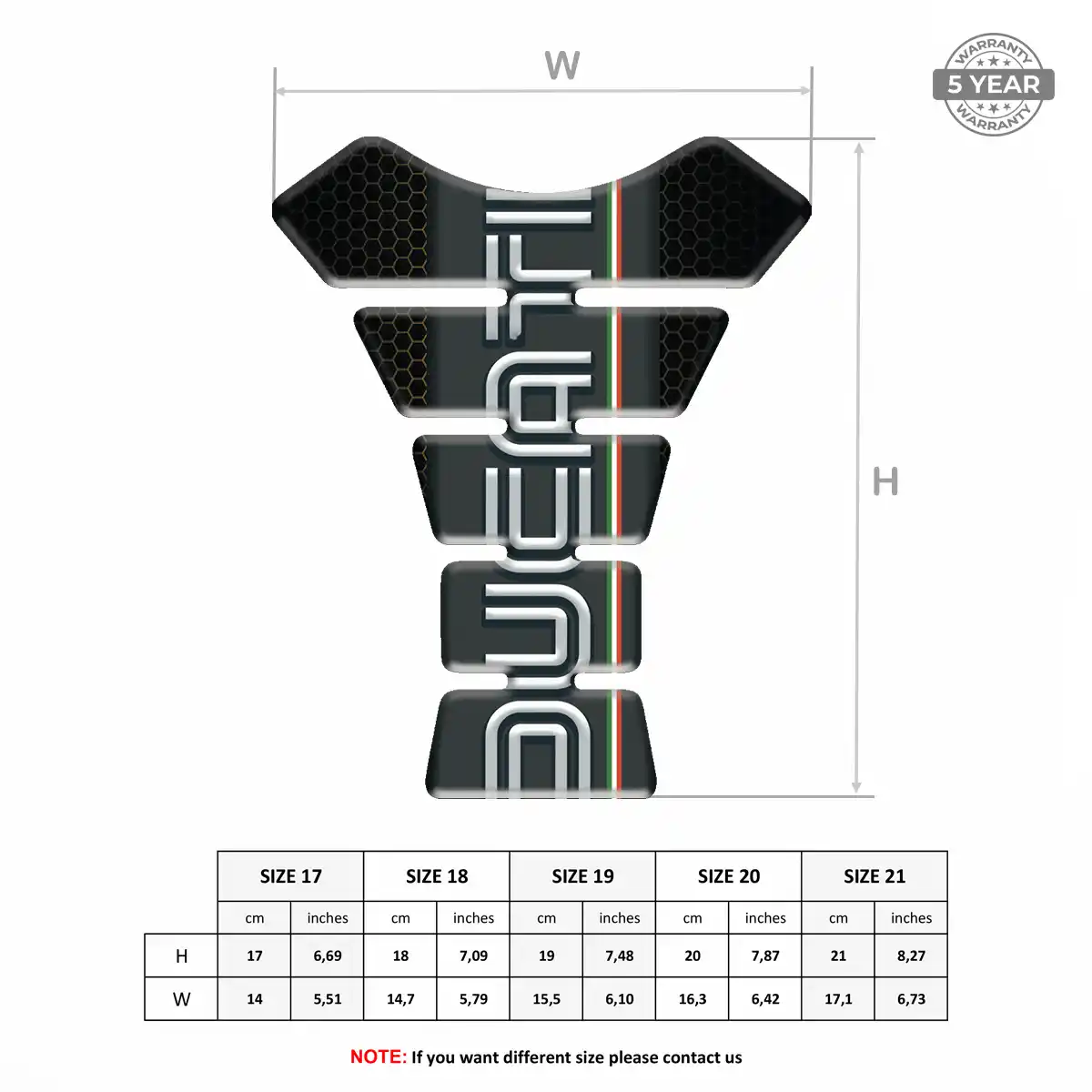 Ducati Tank Guard Pad Sleek Style