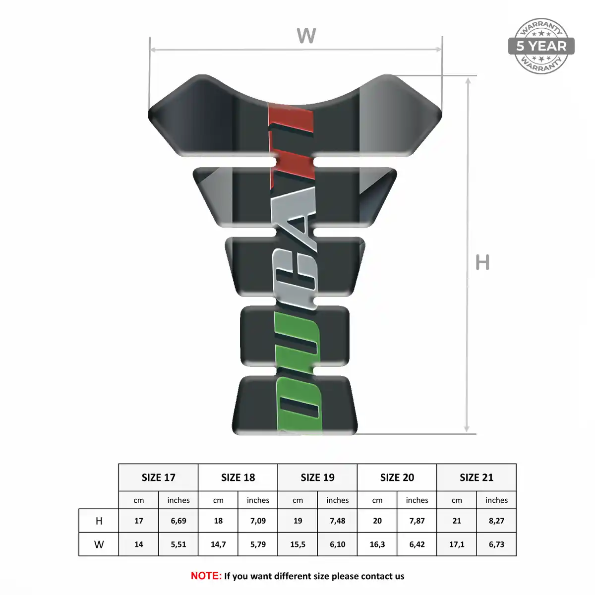 Ducati Tank Guard Pads Motorbike Deluxe Edition