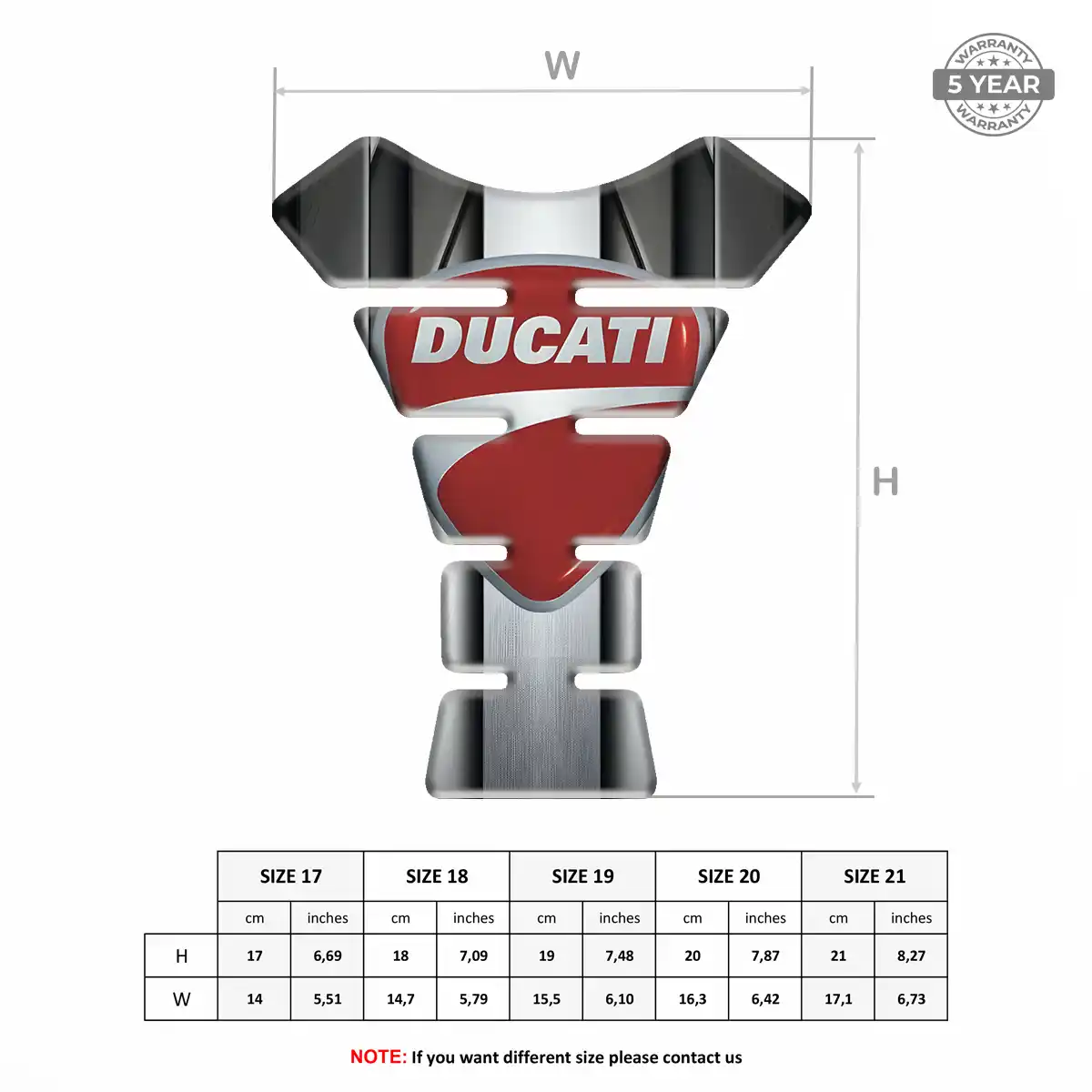 Ducati Tank Guard Pads Motorbike Elite Edition