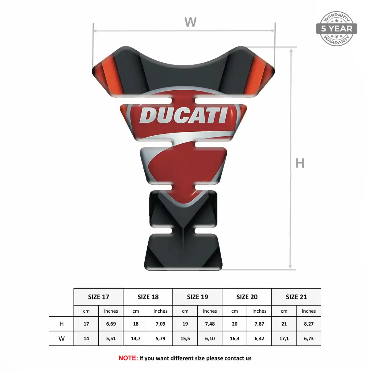 Ducati Tank Guard Pads Motorbike Elite Finish