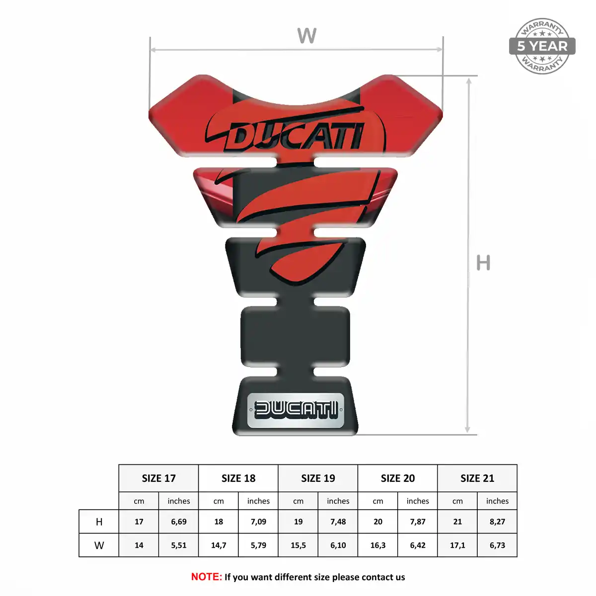 Ducati Tank Guard Pads Motorbike Noble Edition