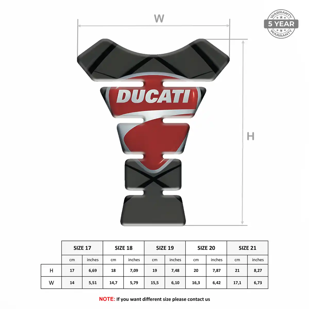 Ducati Tank Guard Pads Motorbike Prime Quality