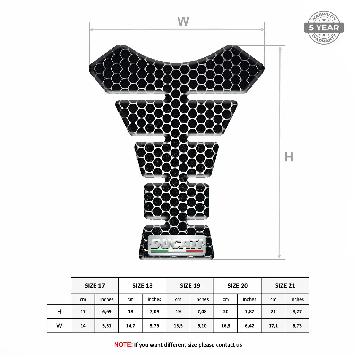 Ducati Tank Guard Pads Motorcycle Refined Design