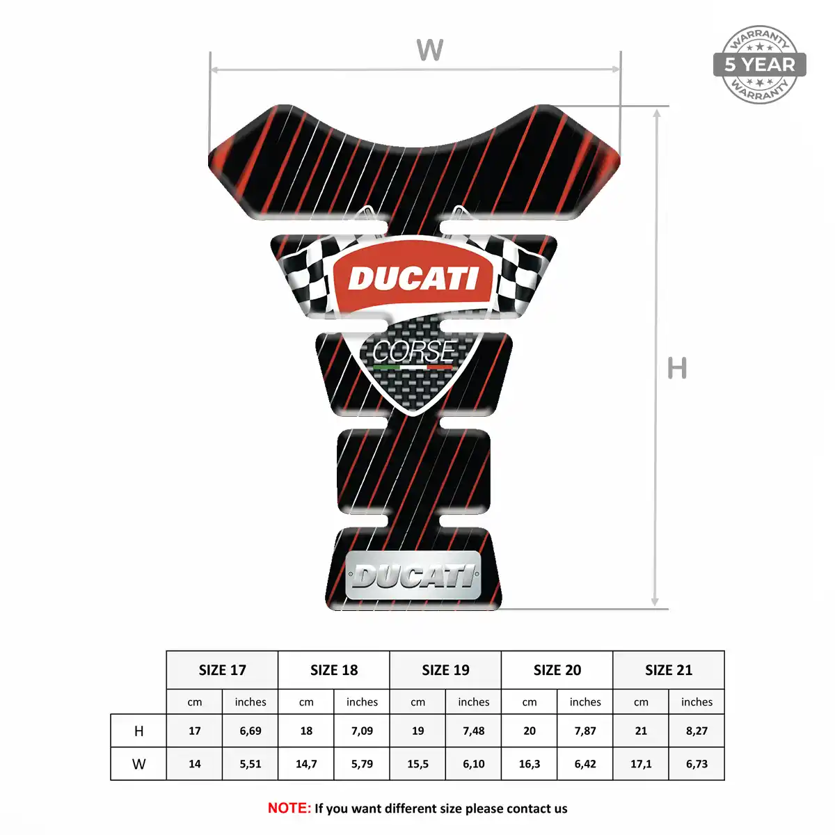 Ducati Tank Guard Pads Sleek Style