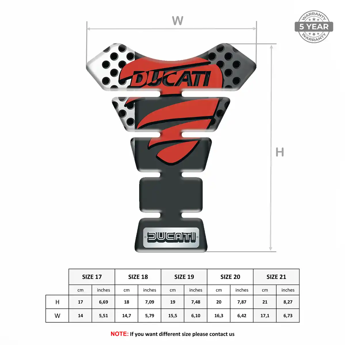 Ducati Tank Guard Protector Motorbike Noble Edition