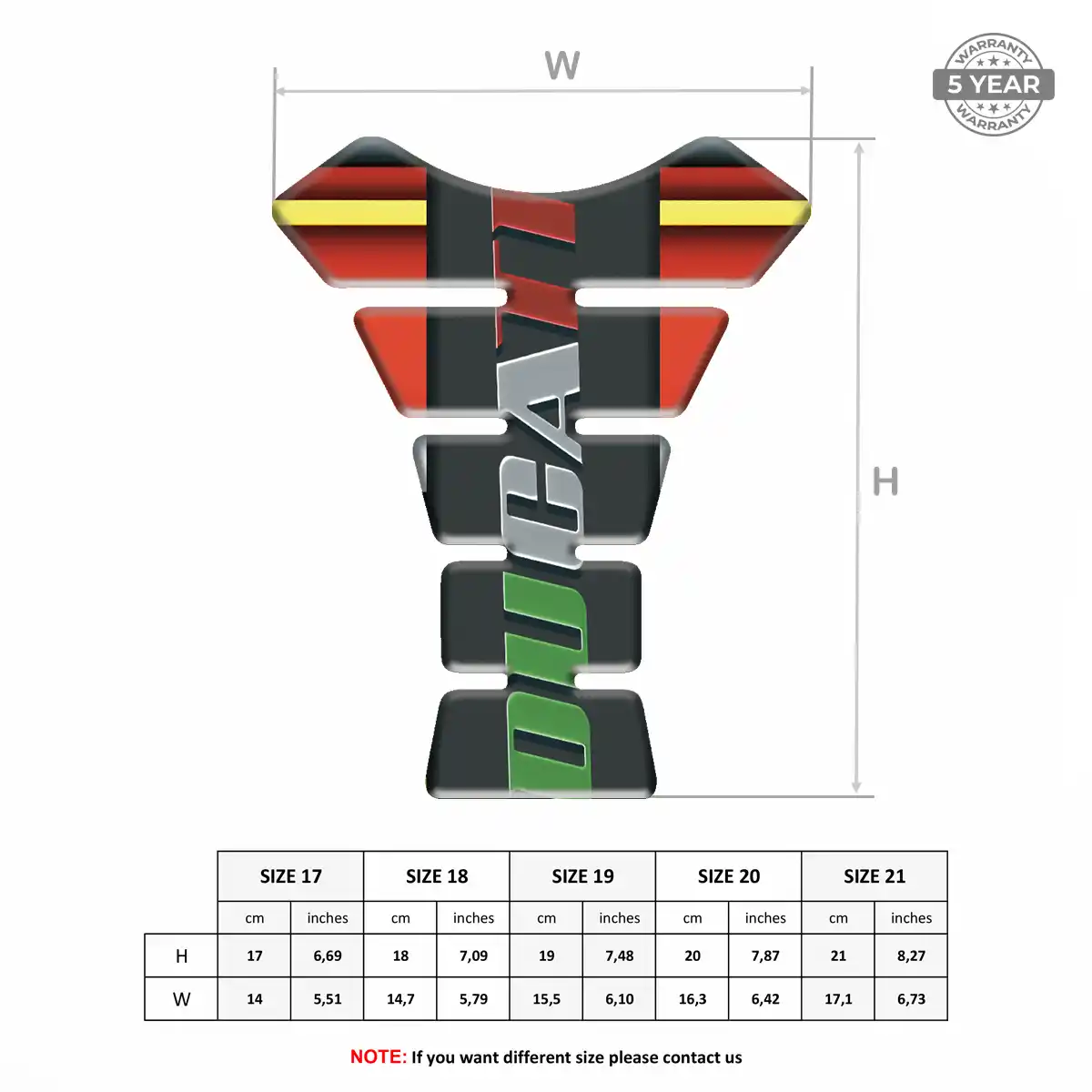 Ducati Tank Guard Protector Motorbike Refined Design